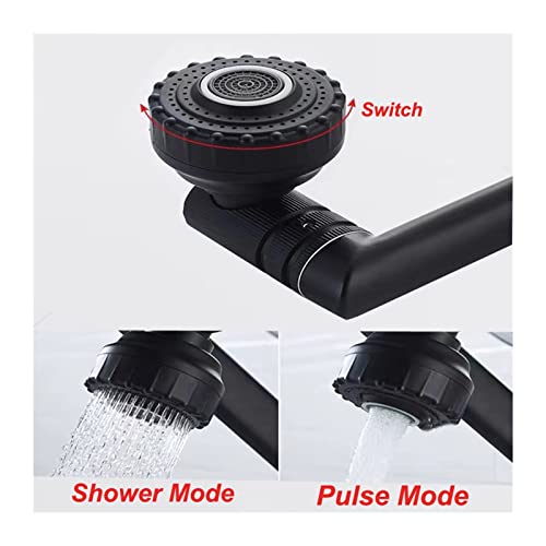 Robinet de lavabo de salle de bain pivotant pour un nettoyage d'évier sans effort