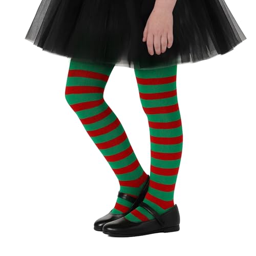 Komorebi Toddler Striped Tights Girls Christmas Stockings Dance Tight Halloween Sockings Elasticity Seamless Leggings