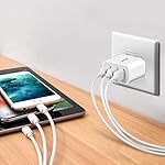 USB Wall Charger, Amoner 2Pack 15W 3-Port USB Charger Block iPhone Cube Charging Blocks for iPhone 14/13/12/11/X/XR/X/8/7/6, Galaxy, Android Phones and More - Image 2