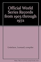 Official World Series Records from 1903 through 1972 B009HB4CUC Book Cover