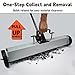 Qcunmag Magnetic Pick Up Sweeper with Wheels 24-Inch Large Magnet Pickup Lawn Sweeper Roofing Tools, 50 Lbs Yard Tools with Telescoping Holder and Quick Release Latch for Heavy Duty Metal Clean up