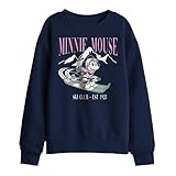 Disney Minnie Mouse Ski Club Kids Sweatshirt, Navy Sudadera, Azul Marino, 7-8 años Unisex niños