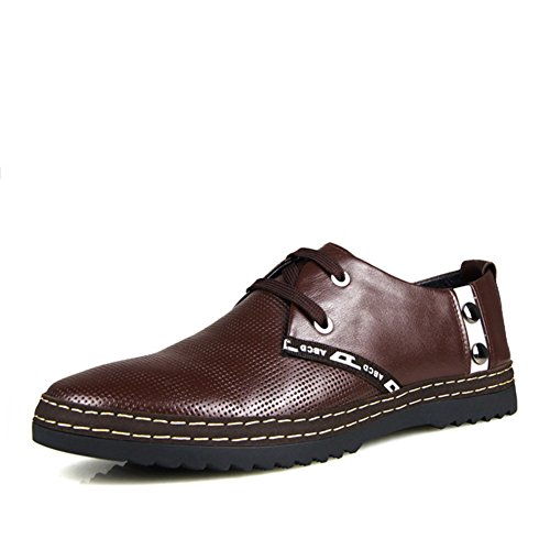 Chaussures respirantes hommes en cuir souple pour l'été