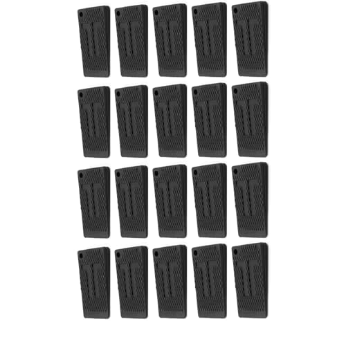 Anhoer 20 Stück Möbel-Nivellierpads Möbelkeile Flexible Gummi-Tischhebel-Pads Schrank-Unterlegscheiben Tischkeile Nivellieren Gummikeil rutschfest Wedge-Unterlegscheiben für Möbel Tisch Stuhl Schrank