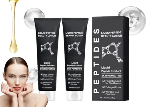 Awzlove Liquid Peptide Beauty Exfoliante para el acné, gel facial para el acné, crema para el acné, crema antiacné para el tratamiento del acné y tratamiento localizado, humecta la piel (2PCS)