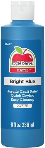 Apple Barrel Acrylic Paint (8 Ounce), Bright Blue, 8 oz, 8 Fl Oz- Pack of 1