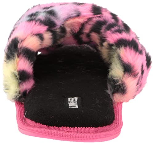 Muk Luks Lukees Women's Lara Slippers,Rainbow Leopard,L #TOP2