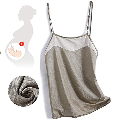 ZWPY Abiti Premaman,Cinturino Anti-Radiazioni per Donne in Gravidanza Fibra d'Argento Gilet Premaman Biancheria Intima Maternitá