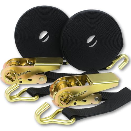 Kit 1x Cinta Catraca 800kg 4,6 Metros Amarração de Carga em Caminhão Carreta Camionete Moto com Gancho J em Aço Bicromatizado - Vale Cintas (1)