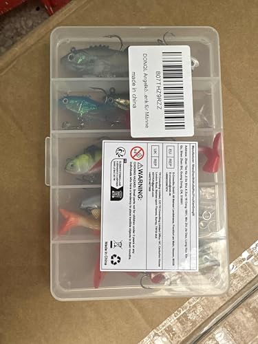 DONQL Soft Fishing Lures Kit, Fishing Lures Baits Tackle Set for Freshwater Trout Bass Salmon-Include Vivid Spinner Baits, Artificial Silicone Bass Baits With Box (10PCS) - Image 9