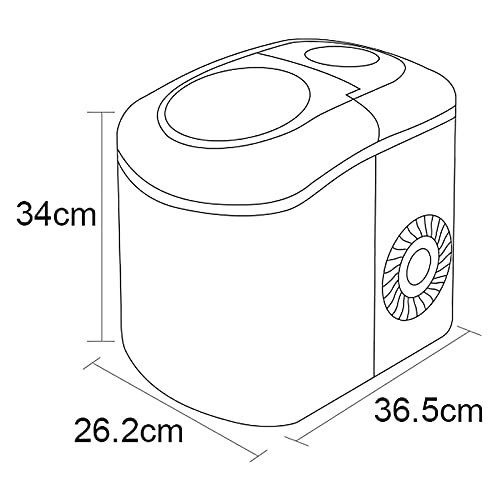 Fabricadora de hielo portátil para mostrador: produce 40 lb de hielo en 24 horas, cubos listos en 5-7 minutos, con función de autolimpieza miniatura 2