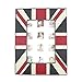 Produktbild Holz Tisch Top UK National Flagge Thema Family Bilderrahmen mit Glas Front für Home Decor (4 x 6)