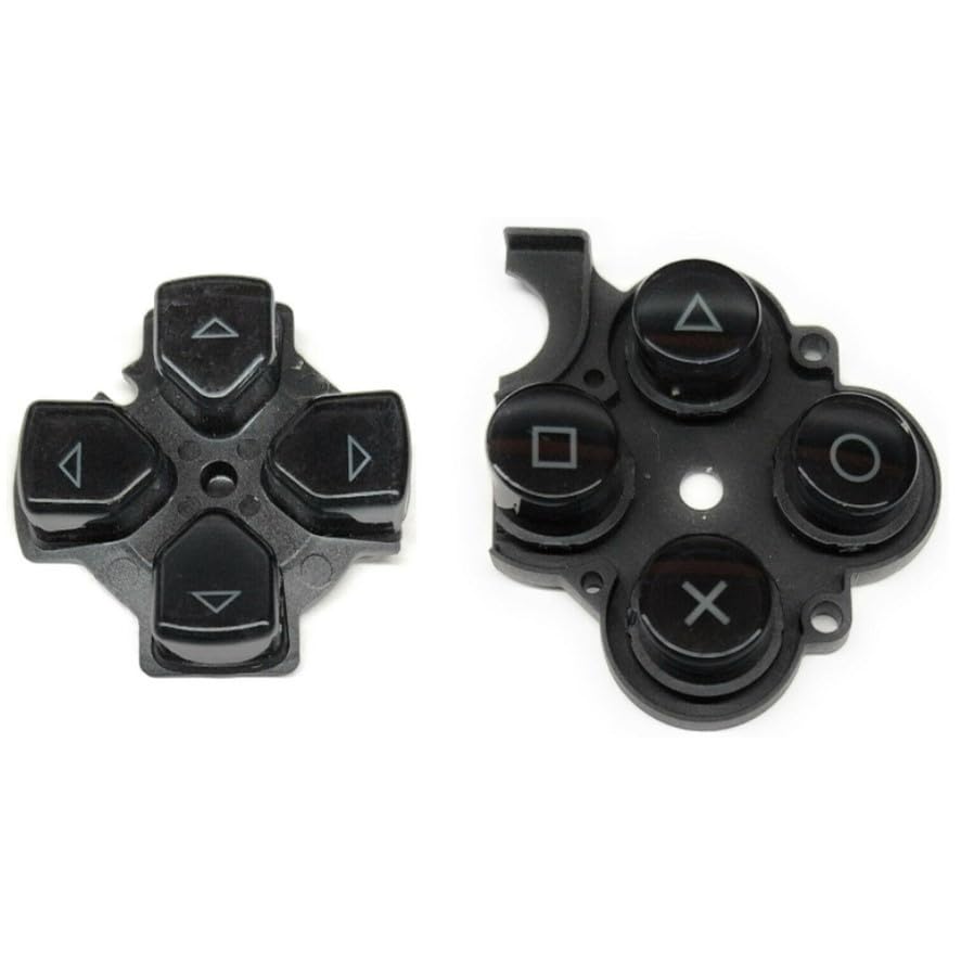 BOTONES PARA SONY PSP 2000 SLIM NEGRO GOMA CONTACTO CRUCETA REPUESTO