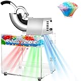 VNN 48L Snow Cone Machine, 500LB/H Commercial Shaved Ice Machine, 300W Electric Ice Shaver Machine, Suitable for Party Activities, Family Gatherings, Events
