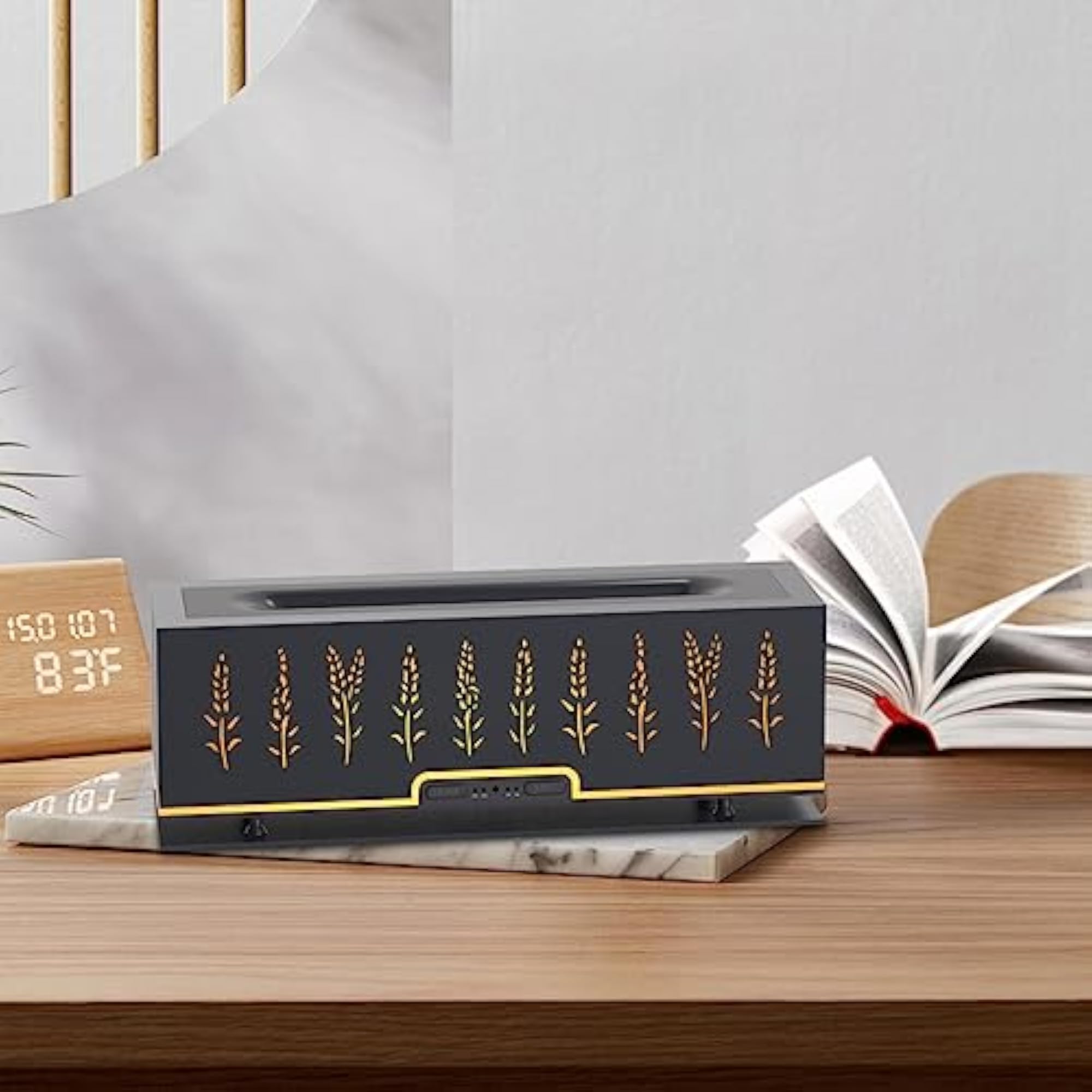 Essential Diffuser Quiet Air Humidifier for Home Office, Gray