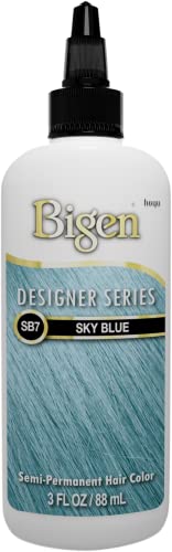 Bigen SB7 Sky Blue Pintura Semipermanente de Cabello pack 3 miniatura 2