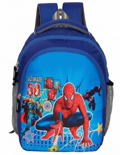 Image of 30L School Bag Plush Backpack, Cartoon Print Backpack, Preschool Bags for Boys & Girls (3-7 Years) for Nursery to 2nd Class Kids - Lightweight, Padded Straps