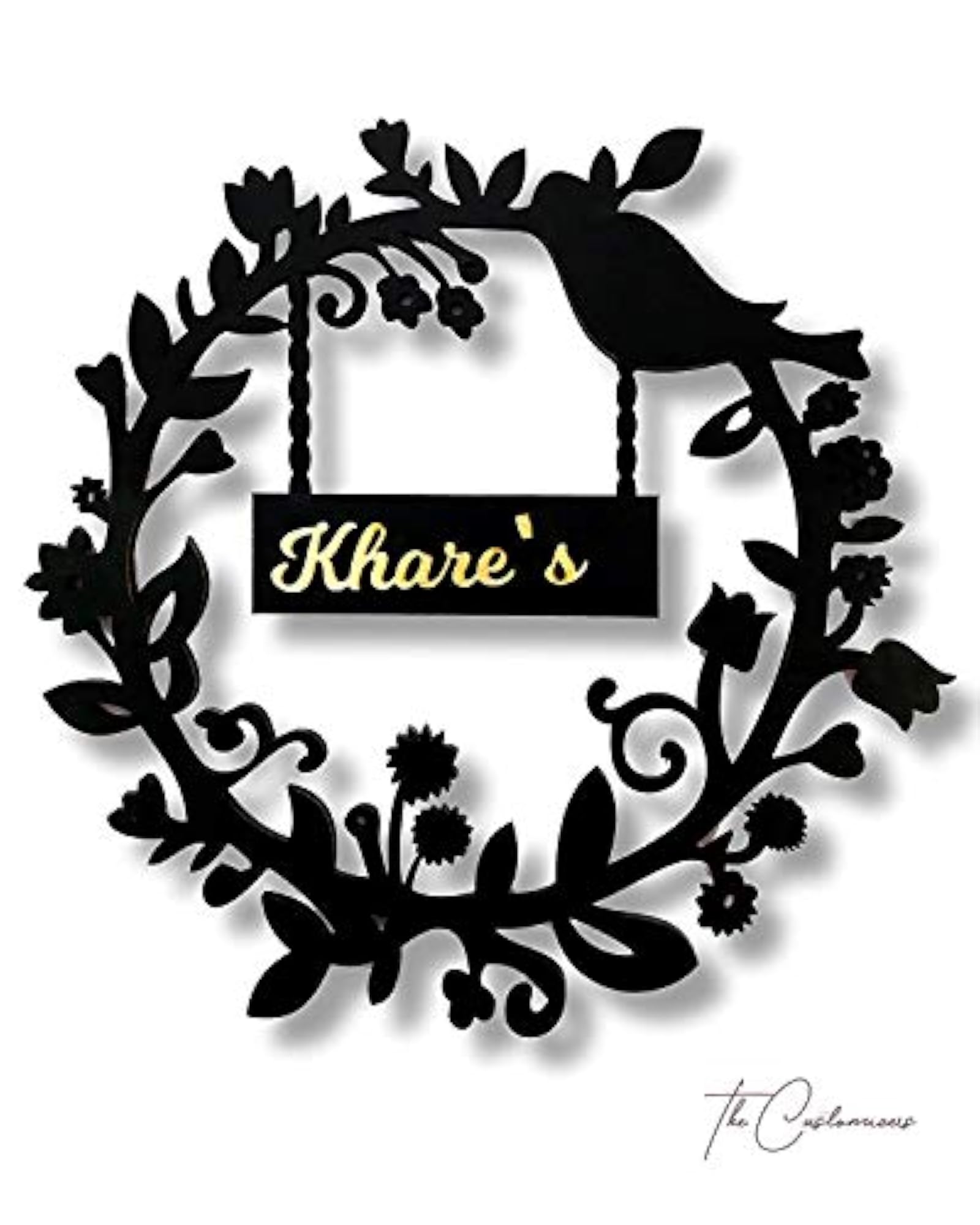 Customized Personalized Acrylic Name Board Plates for Home Decor