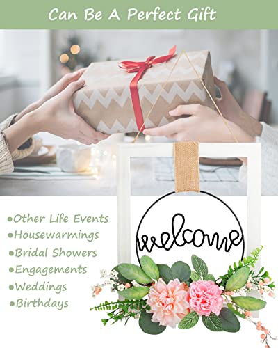 Welcome Summer Door Sign, Wooden Welcome Sign Summer Wreath For Front Door Rustic Farmhouse Wall Decorations, Boho Hanging Decor For Home Porch Cafe Outdoor Indoor, Housewarming Gift #TOP7