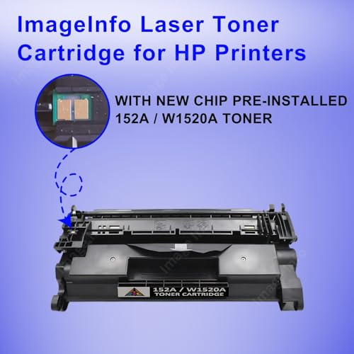 Image of ImageInfo W1520A /152A Compatible Toner Cartridge for HP LaserJet Pro MFP 4104dw /4104fdw /4104fdn /4104 Printer With Chip