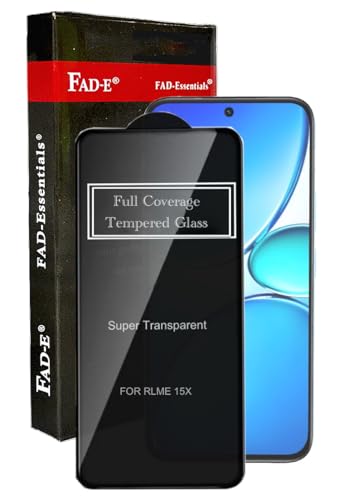 Image of FAD-E Tempered Glass Screen Protector Guard (without camera hole) Compatible for Realme 15X 5G (6.8 inch)