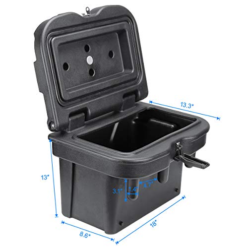 Kemimoto Storage Box & Utv Cup Holder Combo Compatible With Polaris Ranger 500 570 900 1000 General 1000 #TOP7