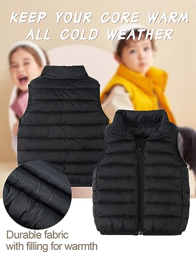 Happy Cherry Kids Boys Girls Lightweight Down Vest Sleeveless Puffer Coat Warm Quilted Gilet Winter Snow Waistcoat Outerwear3