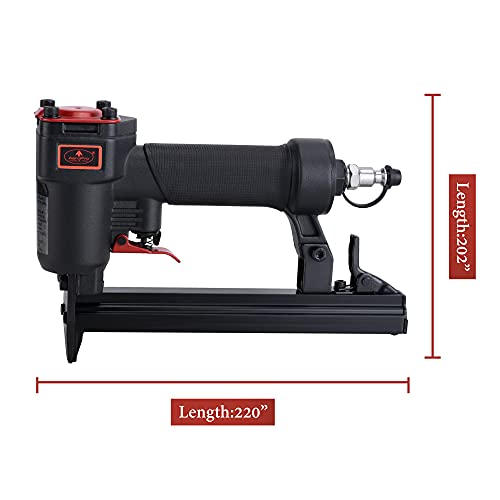 Image of AEROPRO Tools 7116A 22 Gauge Air Stapler Pneumatic Staple Gun, 71 Series 3 /8 Inch Crown 1 /4-Inch to 5 /8-Inch Upholstery Stapler for Upholstering, Woodworking and DIY Projects