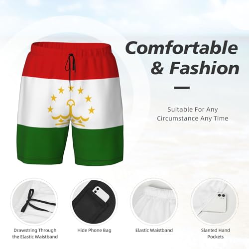 Short de bain Tadjikistan EdWal double couche adieu irritations plage - 5