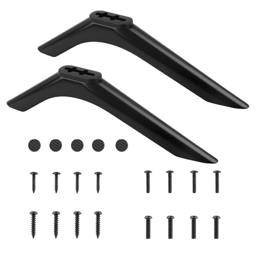 TV Stand Base Pedestal Feet for TCL 32-43 Inch Television Feet Compatible with Roku/Xiaomi/Sharp/Hisense/Roku Universal TV Base Pedestal Feet with Screws Anti-Scratch Pad Easy to Install