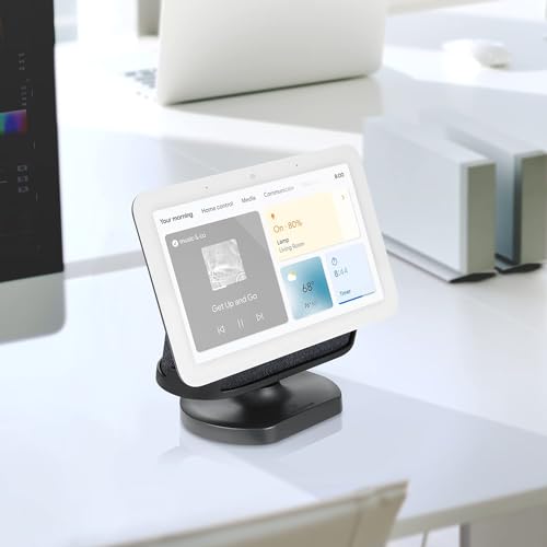 Image of Wasserstein Adjustable Stand for Google Nest Hub (2nd Gen) - Made for Google (Charcoal)