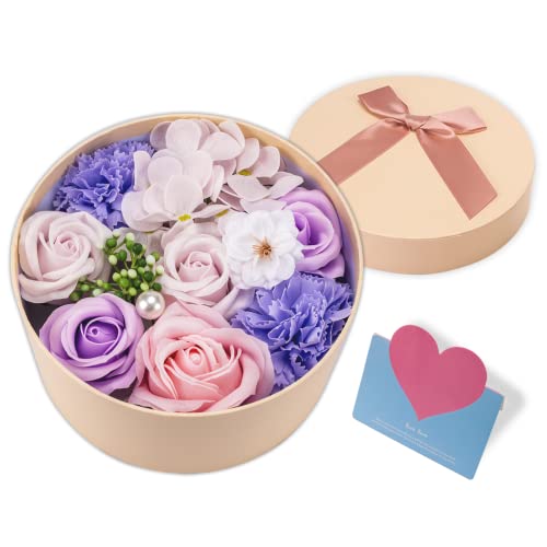 Little World Bath Soap - Rose Flower Floral Scented Rose Soap Petals Body Soap In Flower Box cover
