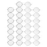 Matériau : Acier inoxydable 316 ; Couleur : Ton argent ; Taille totale : 41 x 32mm / 1,61 x 1,26 pouce (L*l) ; Diamètre intérieur : 30mm / 1,18 pouce ; Diamètre du trou : 3mm / 0,12 pouce ; Liste de paquet : 30 x Plateaux de pendentifs.