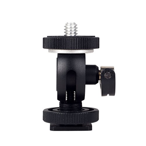 ATNY YT-18 Multi-Purpose Mini Ball Head with Lock and Hot Shoe Adapter Camera Cradle