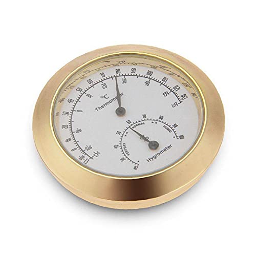 Viool Thermometer Gitaar Hygrometer Ronde Analoge Vochtigheid Temperatuur Meter Meter Voor Gitaar Bass String… - Image 5