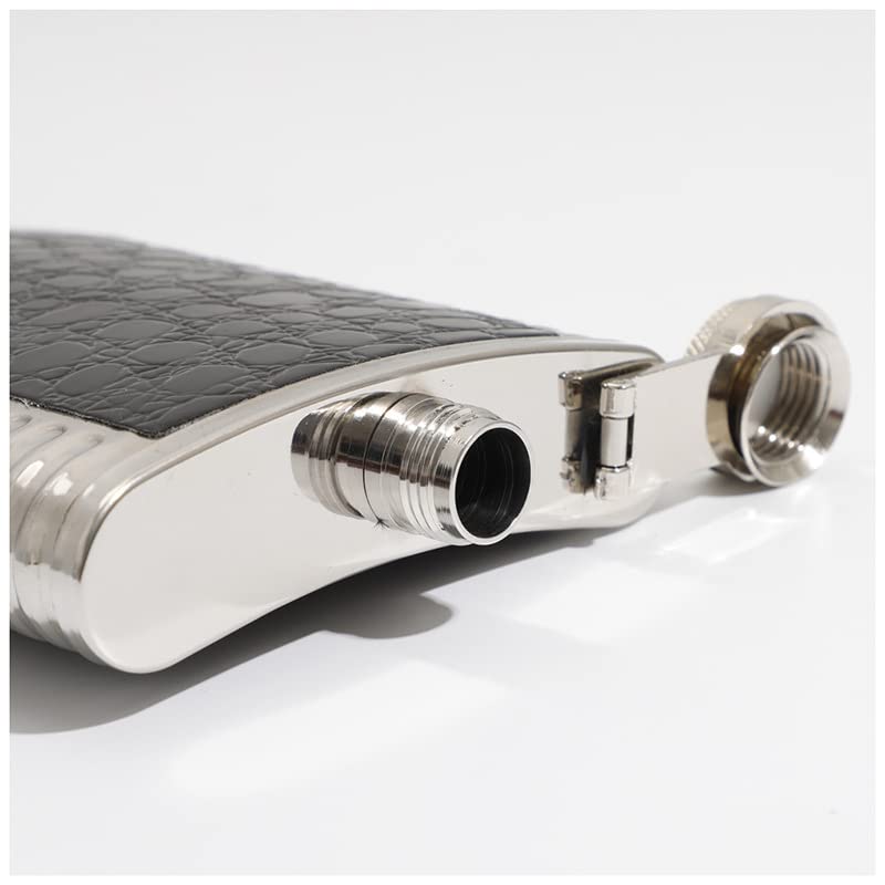 Fiaschetta In Acciaio Inox Da 227ml Con Imbuto - Perfetta Per Alcolici, Regalo Ideale - Foto 4