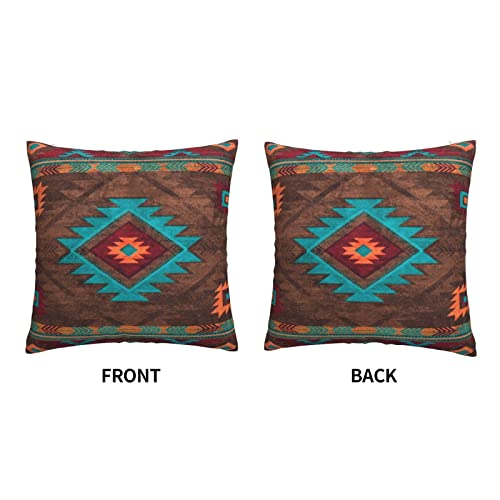 Opaseiro Throw Pillow Case Vintage Abstract Ethnic Pattern Native American Southwest Indian Aztec Navajo Cushion Home Pillowcase Soft Square Cover For Decor Bedroom Living Room Couch 18 X 18 Inch #TOP2
