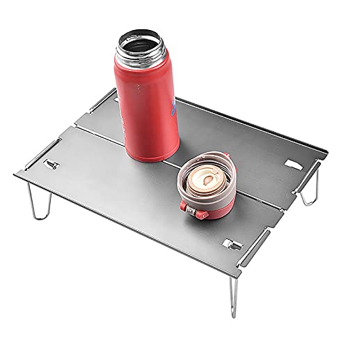 Table portable de camping pliante ultra légère de couleur noire - 4