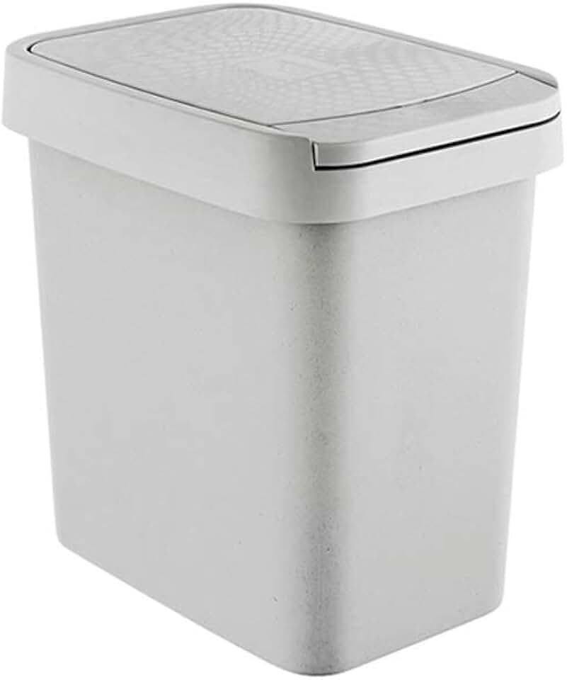 brushed nickel trash can for bathroom