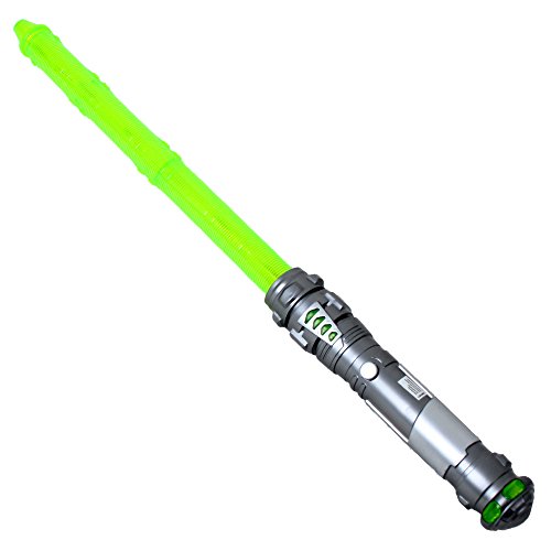 60 cm Espada láser Sable de luz Espadas fiesta Cuchilla Sonido intercambiables Efecto de luces azul verde rojo - Green