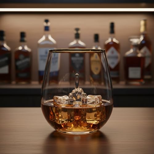 Image of Middle Finger Wine Glass Gift Set - Funny Gag Gift for Men & Women | 17oz Novelty Glass with 3D Finger Inside - Unique Barware for Birthday, Office, Parties, Man Cave, Rude Humor Lovers