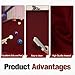 iEsstros 8 ft Pool Table Felt and Bumper Kit with 6 Pcs Pool Table Bumpers and Cushions Facing, 6 Pcs Cloth Strips and Staple Remover Billiard Table Felt-Burgundy