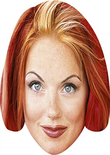 FoxyPrinting Spice Girl Geri Halliwell Celebrity Cardboard Party Face Mask Fancy Dress