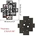 10 Opening 4x6 Black Collage Picture Frame Wall Hanging for 4 by 6 inch Multiple Photo Frames