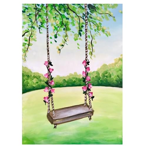 Peinture paysage de balançoire d'été sur toile pour sublimer la déco de votre salon