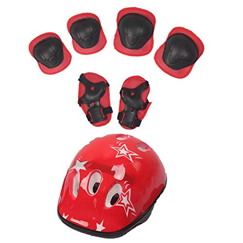 Conjunto De Proteção De Skate/Skate Com Joelheiras De Patinete De Equitação Para Capacete - 7Pcs ver