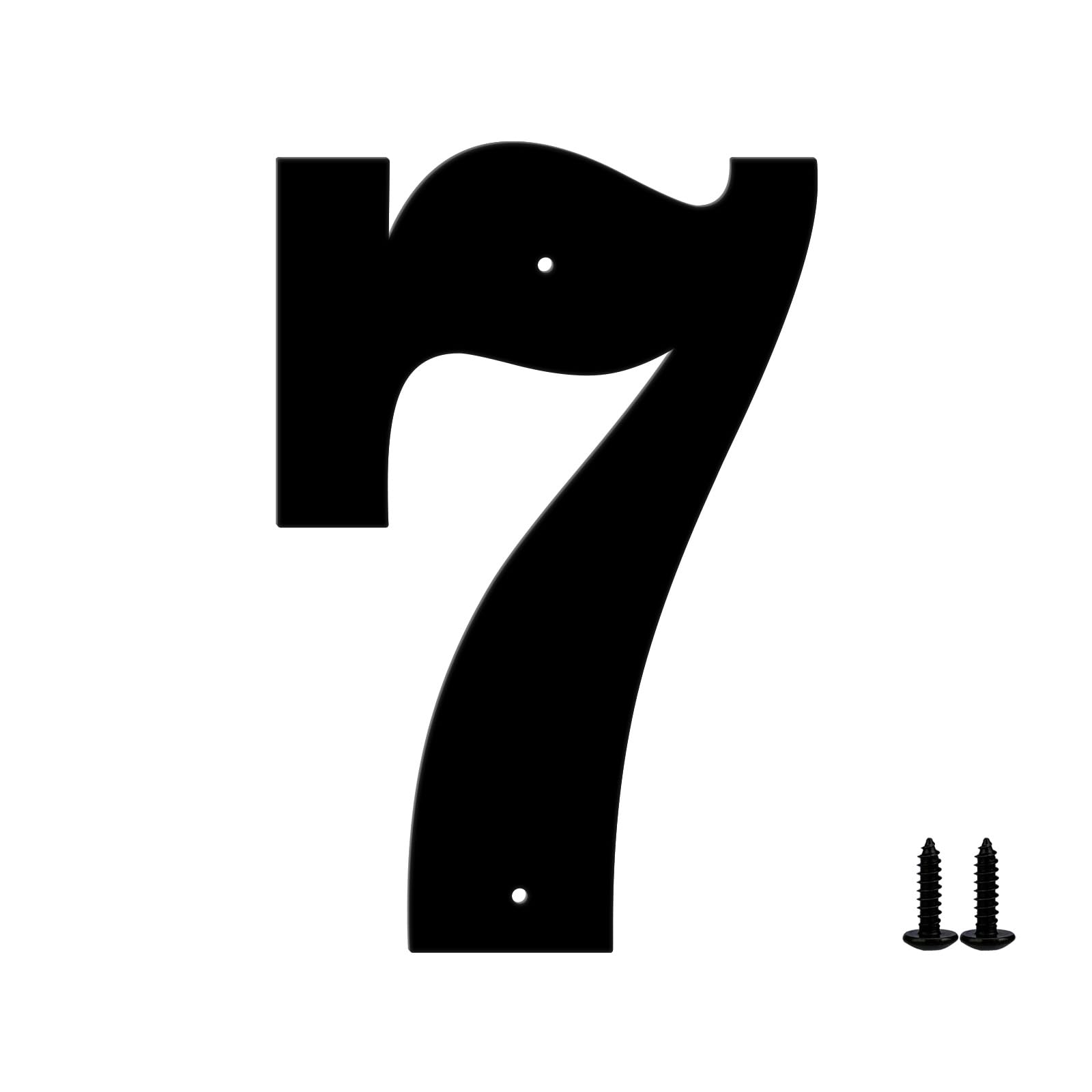 Sanshaoye Modern Metal House Numbers and Letters - Black Coating Address Letters Signage, Ideal for Garden, Door, and Mailbox Decoration, with Easy