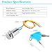 Interruptor de Encendido Universal de 2 Cables con Llaves, Impermeable, Interruptor de...