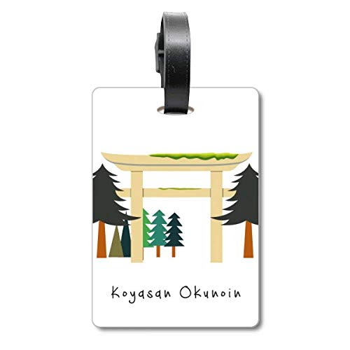 Étiquette de valise voyage Koyasan Okunoin pour retrouver facilement son bagage à l'aéroport