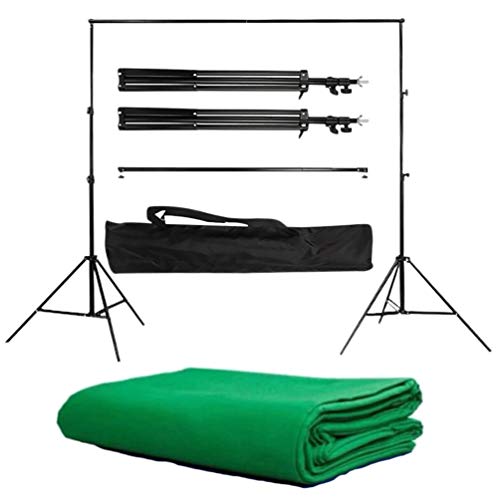 Lurrose Backdrops Pano de Fundo de Tela Verde Com Suporte Kit para Estúdio De Vídeo Foto 6. Fundo de